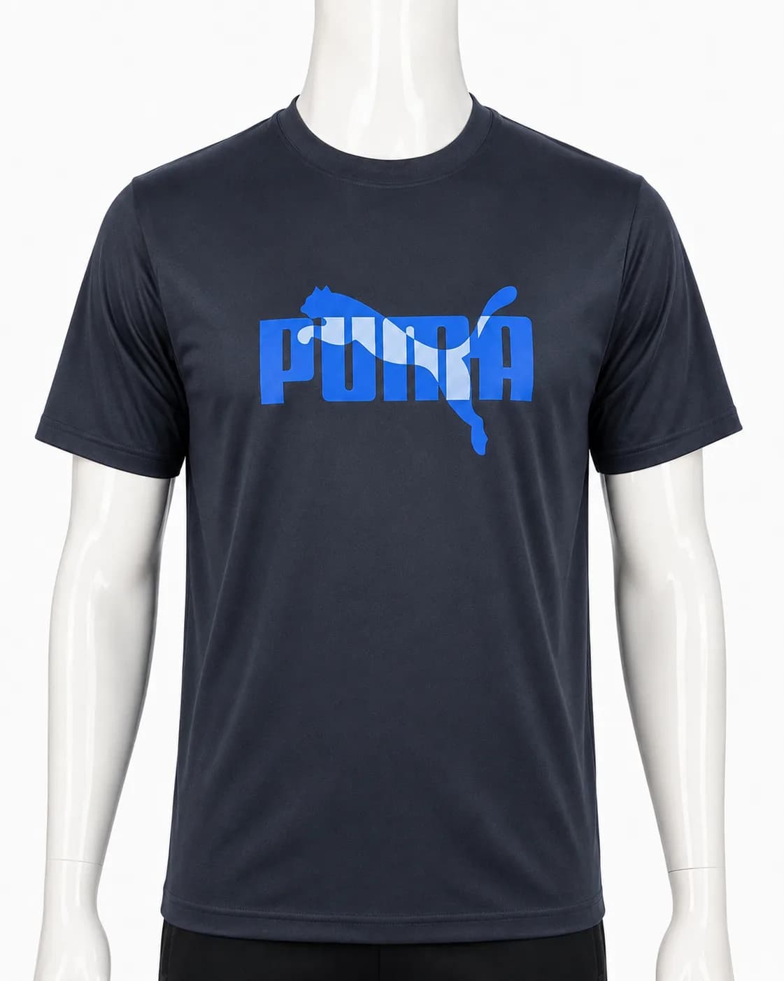 Men's Premium Quality Tee PM with Branded Logo | Navy — view 3