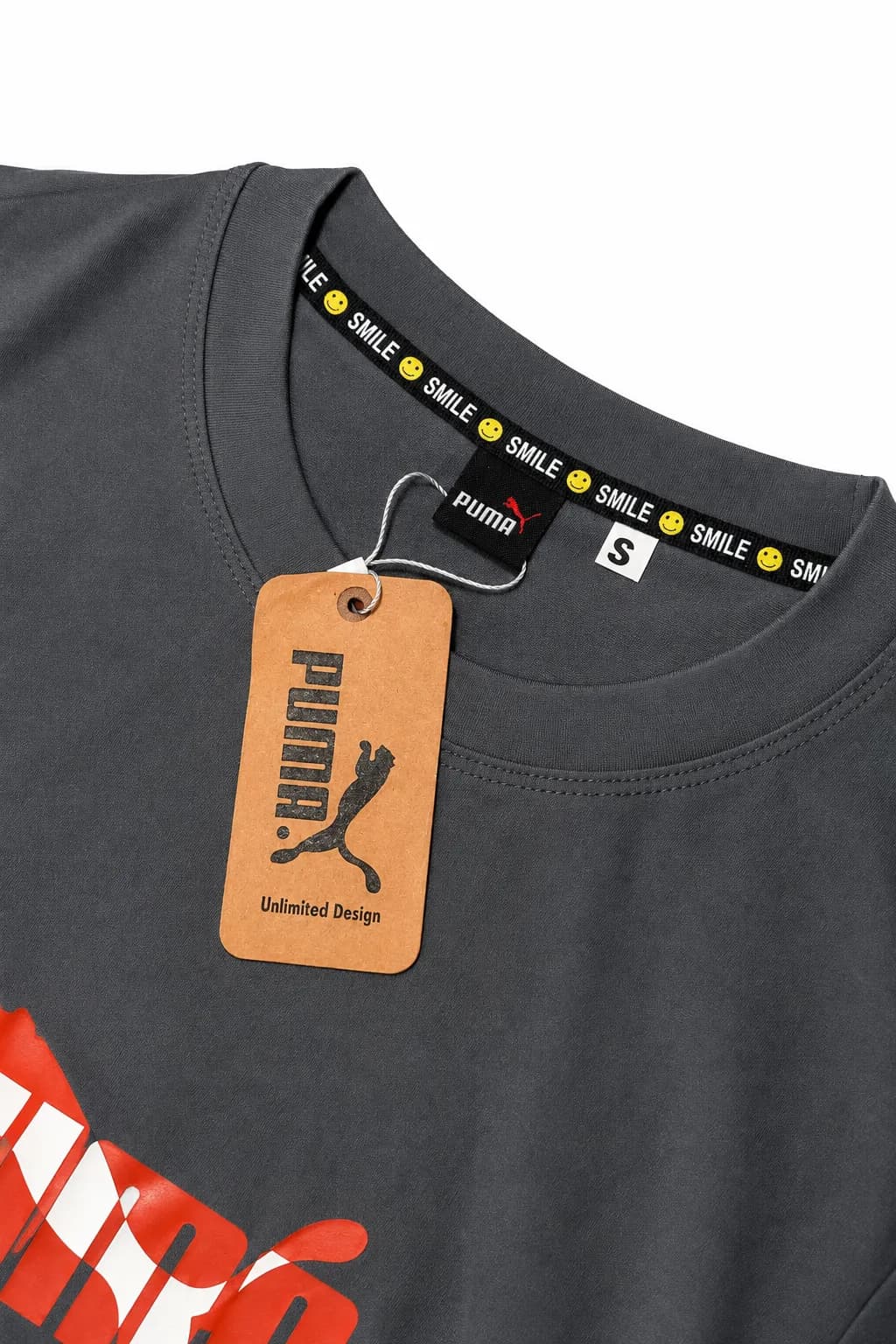 Men's Premium Quality Tee PM with Branded Logo | Charcoal — view 4