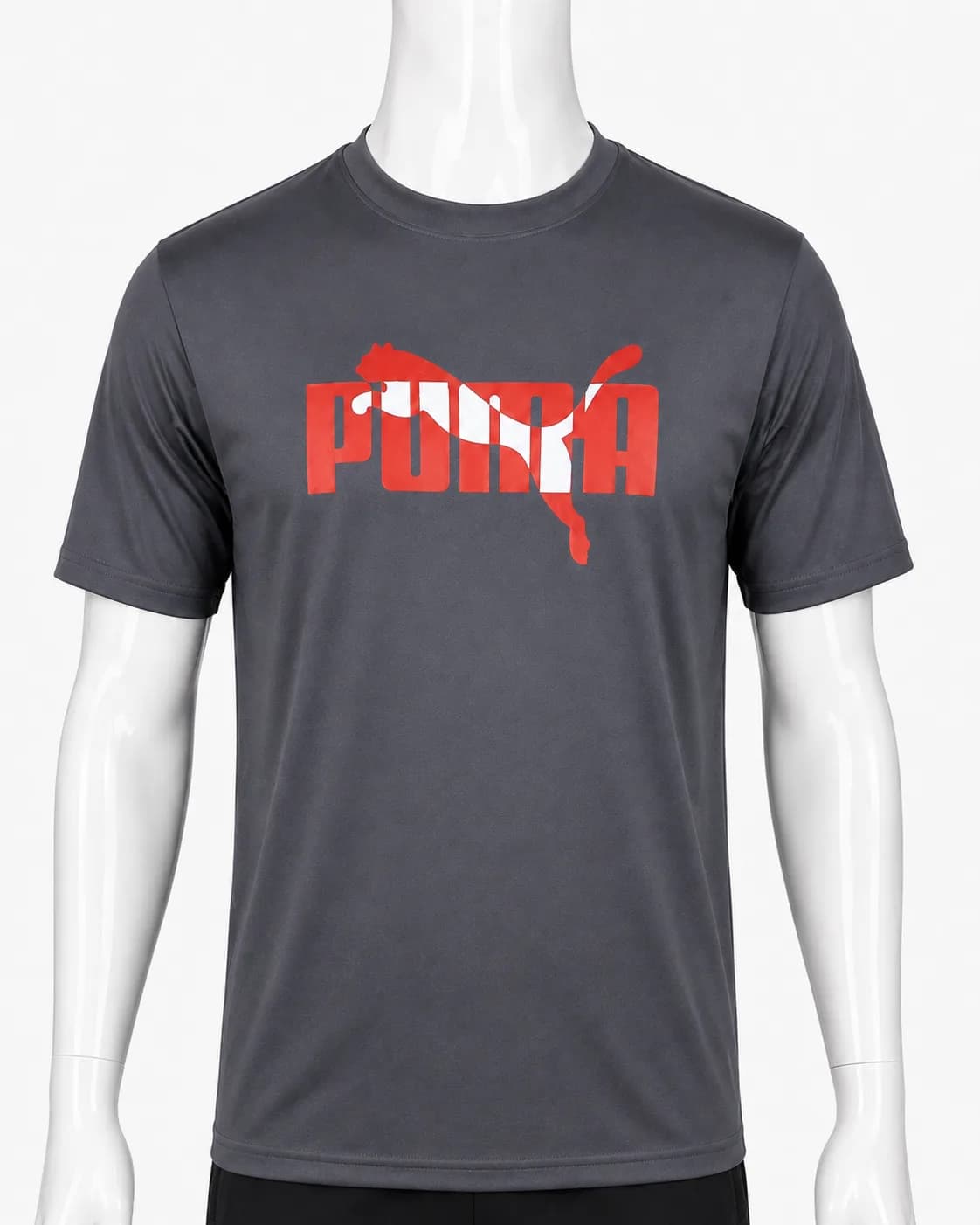 Men's Premium Quality Tee PM with Branded Logo | Charcoal — view 3