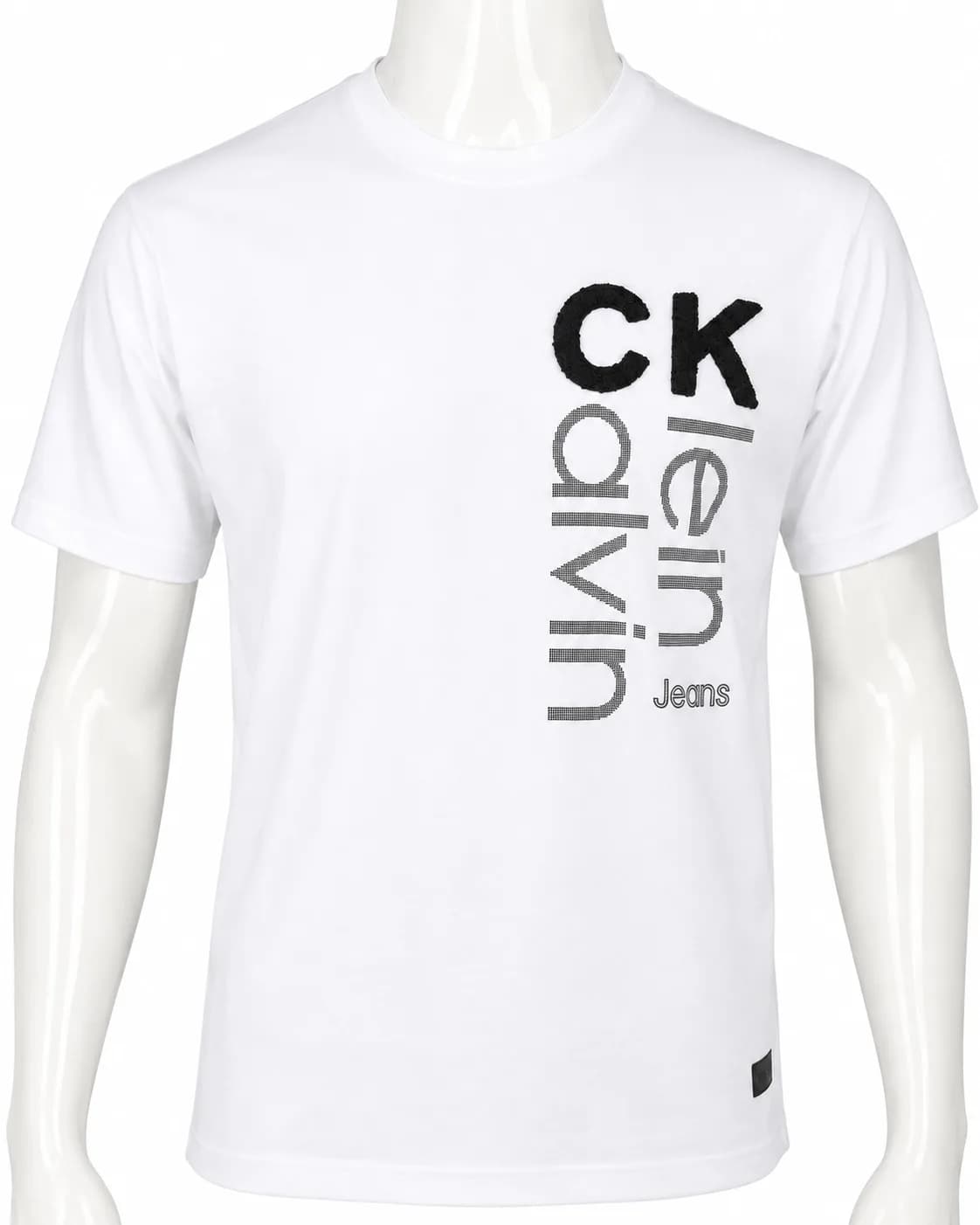 Men's Premium Quality Tee CK with Branded Logo | White — view 3