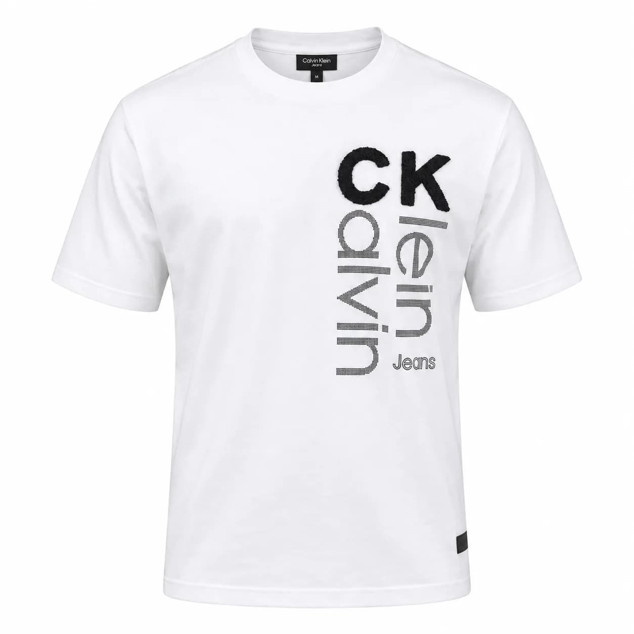 Men's Premium Quality Tee CK with Branded Logo | White — view 1